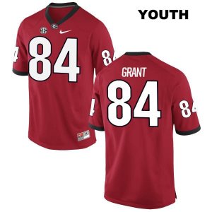 Youth Georgia Bulldogs NCAA #84 Walter Grant Nike Stitched Red Authentic College Football Jersey PRJ8154KJ